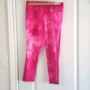 Zyia Pink Mesh Capri Pant